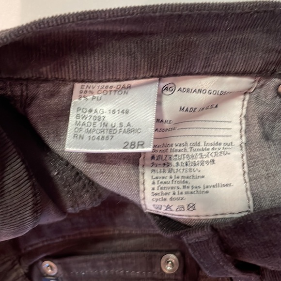 AG Cords - Washed black - size 28 reg - Picture 6 of 7